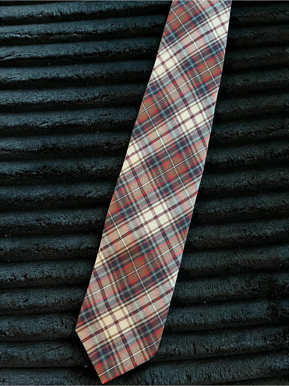 Vintage Pendleton 100% Wool Classic Plaid Men's Tie